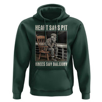 Funny Heart Says Pit Knees Say Balcony Hoodie Old Skeleton - Wonder Print Shop