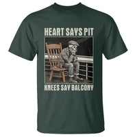 Funny Heart Says Pit Knees Say Balcony T Shirt Old Skeleton - Wonder Print Shop