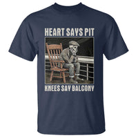 Funny Heart Says Pit Knees Say Balcony T Shirt Old Skeleton - Wonder Print Shop