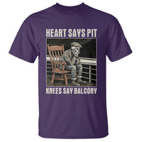 Funny Heart Says Pit Knees Say Balcony T Shirt Old Skeleton - Wonder Print Shop