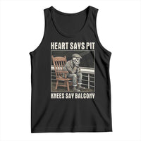 Funny Heart Says Pit Knees Say Balcony Tank Top Old Skeleton - Wonder Print Shop