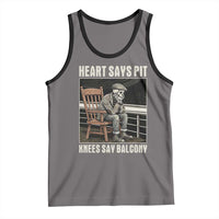 Funny Heart Says Pit Knees Say Balcony Tank Top Old Skeleton - Wonder Print Shop