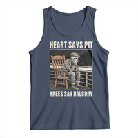 Funny Heart Says Pit Knees Say Balcony Tank Top Old Skeleton - Wonder Print Shop