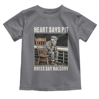 Funny Heart Says Pit Knees Say Balcony Toddler T Shirt Old Skeleton - Wonder Print Shop