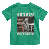 Funny Heart Says Pit Knees Say Balcony Toddler T Shirt Old Skeleton - Wonder Print Shop