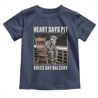 Funny Heart Says Pit Knees Say Balcony Toddler T Shirt Old Skeleton - Wonder Print Shop