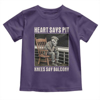 Funny Heart Says Pit Knees Say Balcony Toddler T Shirt Old Skeleton - Wonder Print Shop