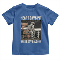 Funny Heart Says Pit Knees Say Balcony Toddler T Shirt Old Skeleton - Wonder Print Shop