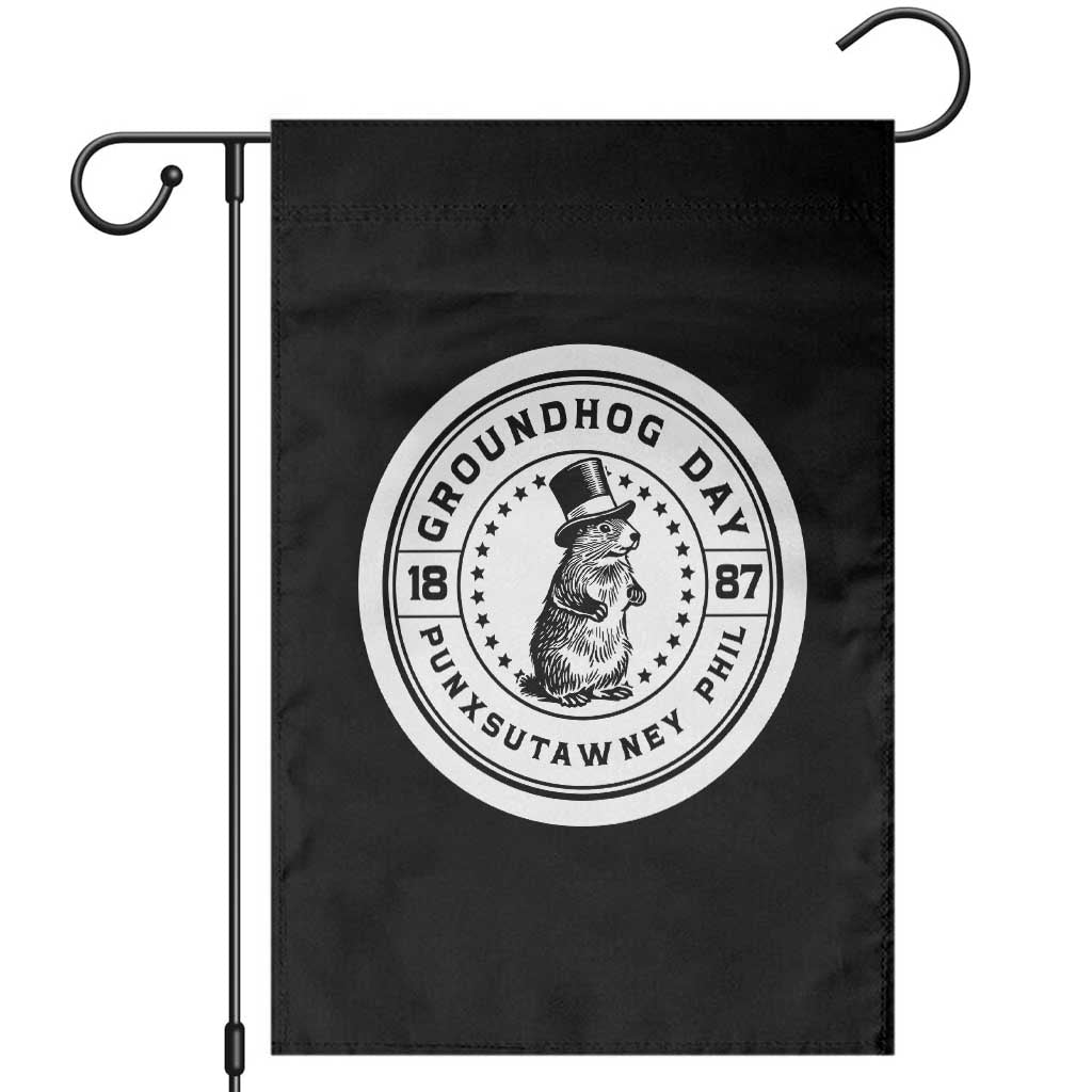 Punxsutawney Phil Groundhog Day Garden Flag Funny Woodchuck Day 1887