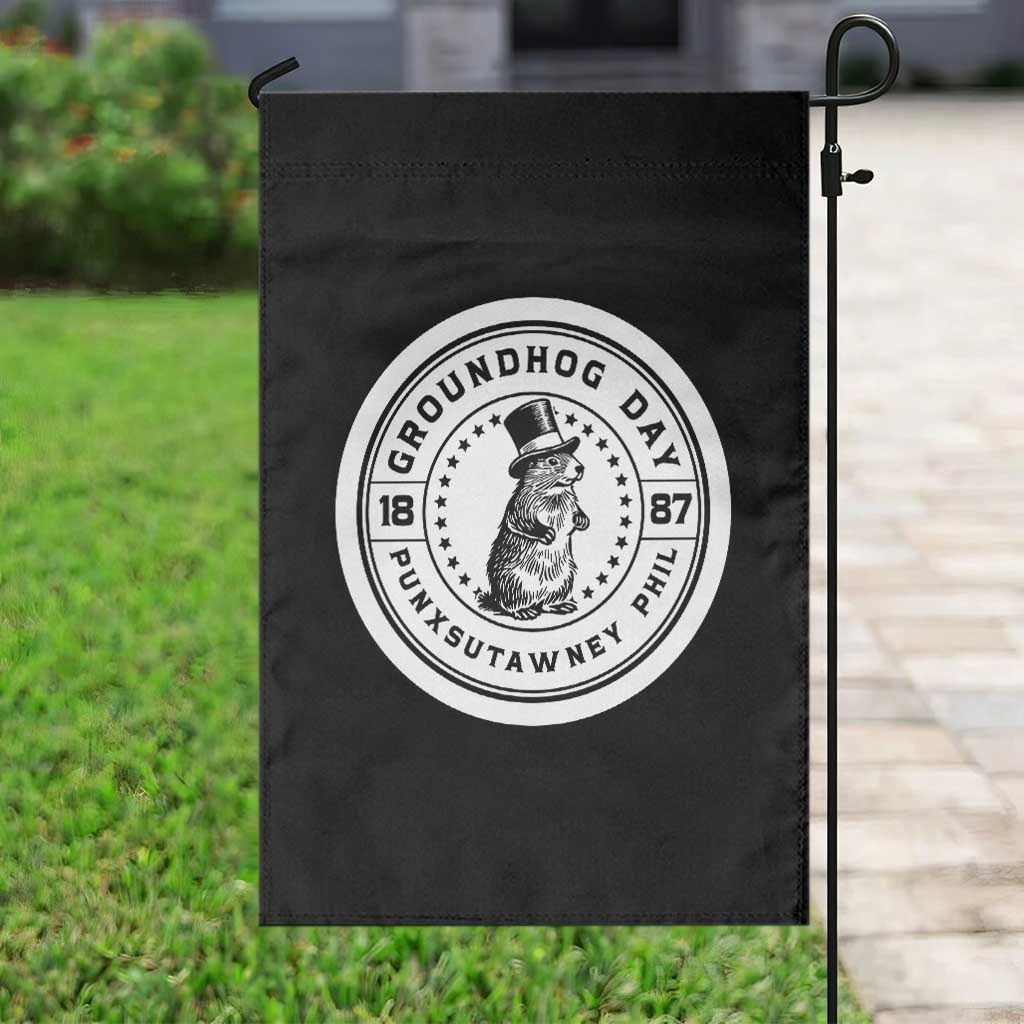 Punxsutawney Phil Groundhog Day Garden Flag Funny Woodchuck Day 1887