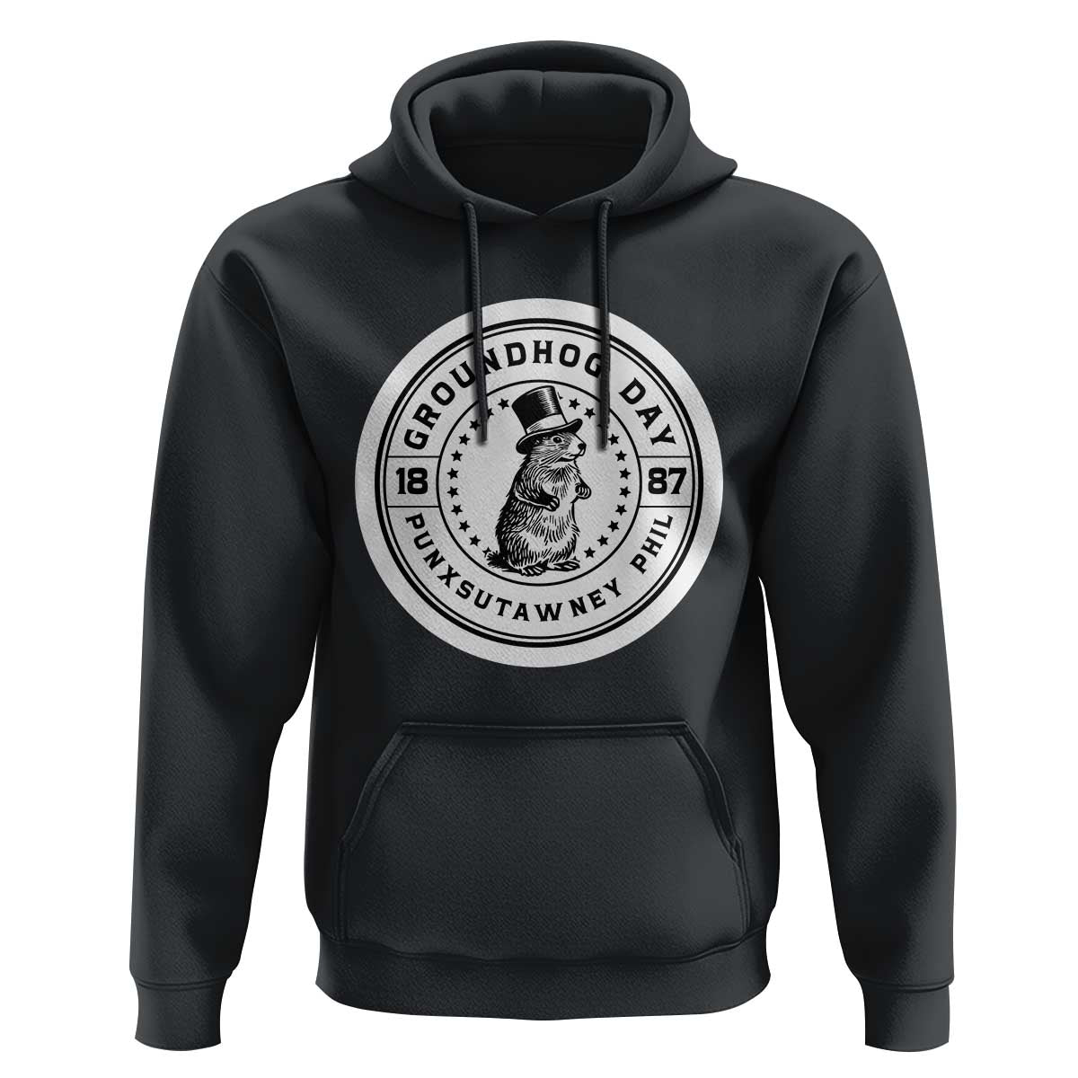 Punxsutawney Phil Groundhog Day Hoodie Funny Woodchuck Day 1887