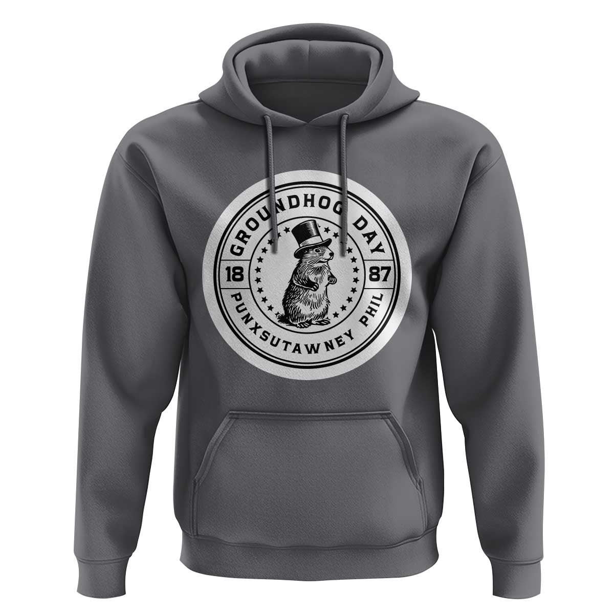 Punxsutawney Phil Groundhog Day Hoodie Funny Woodchuck Day 1887