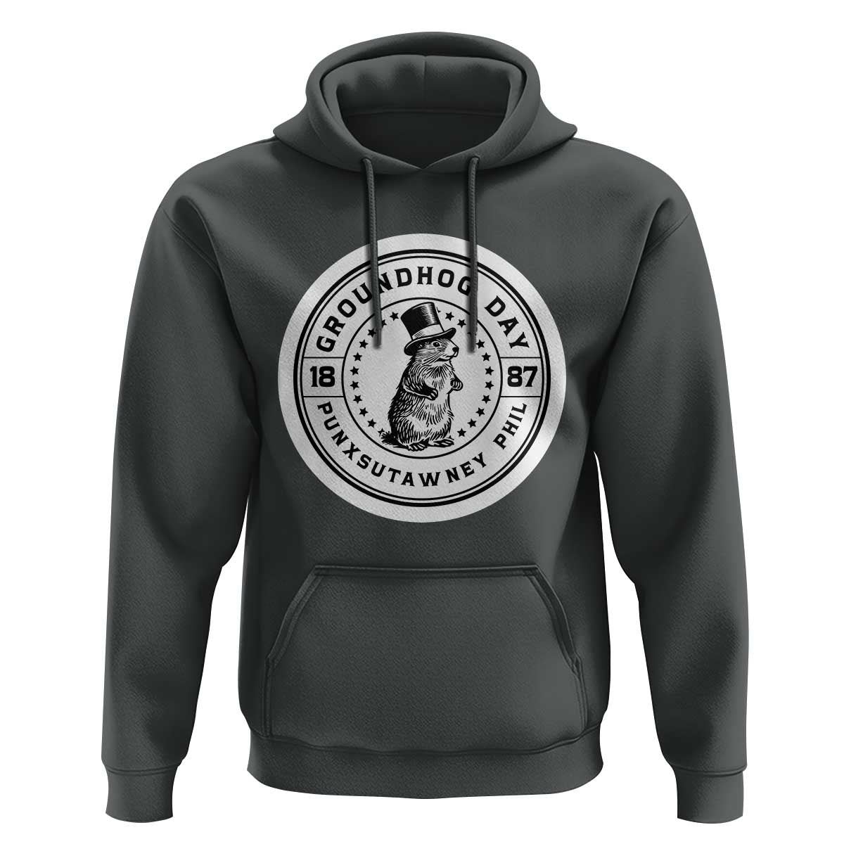 Punxsutawney Phil Groundhog Day Hoodie Funny Woodchuck Day 1887