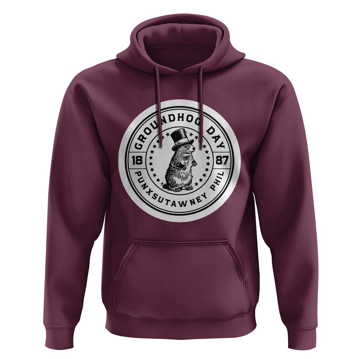 Punxsutawney Phil Groundhog Day Hoodie Funny Woodchuck Day 1887
