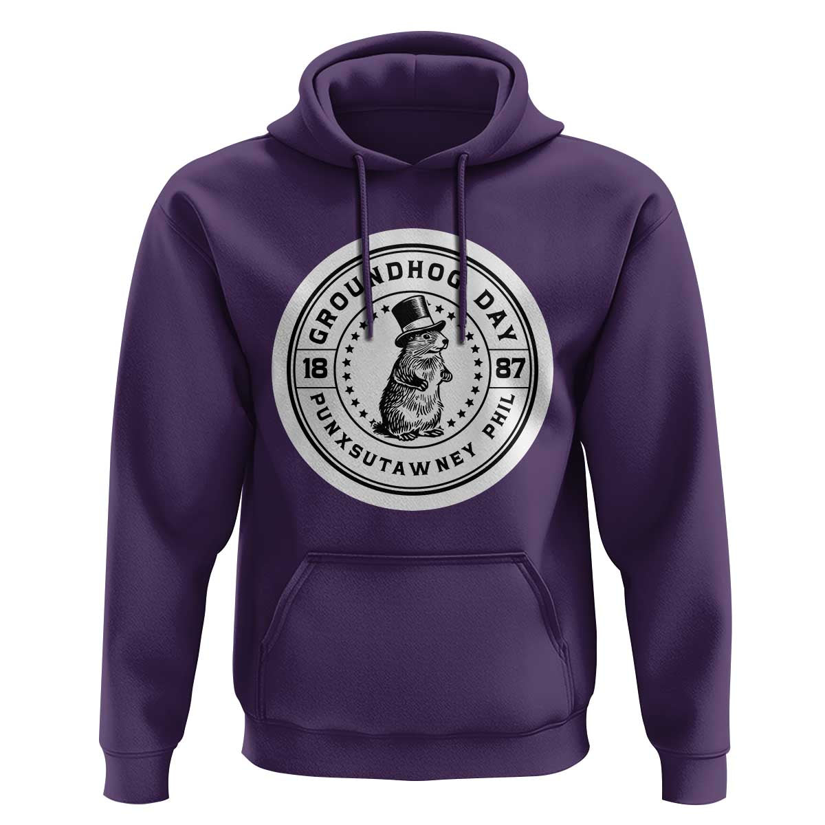 Punxsutawney Phil Groundhog Day Hoodie Funny Woodchuck Day 1887