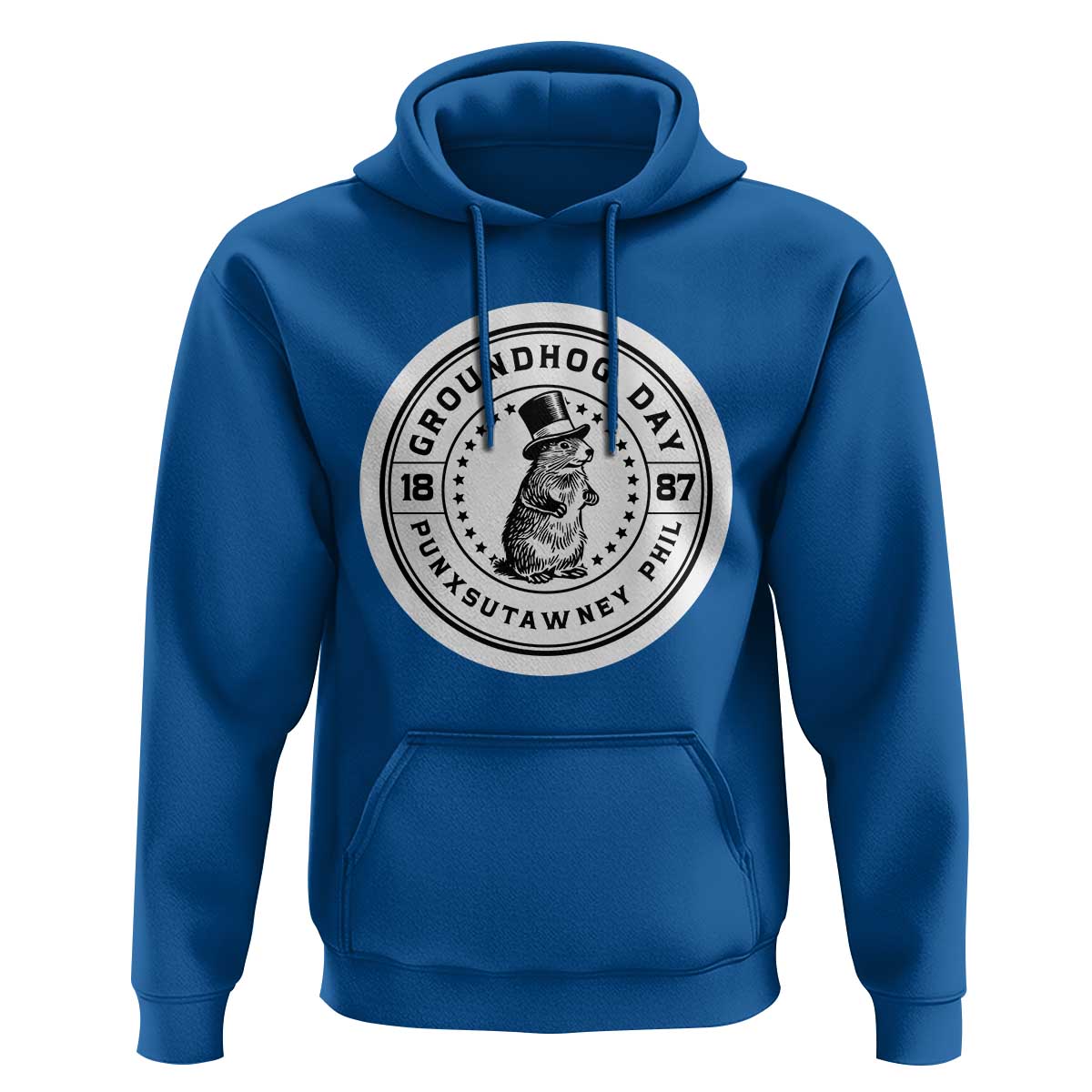 Punxsutawney Phil Groundhog Day Hoodie Funny Woodchuck Day 1887