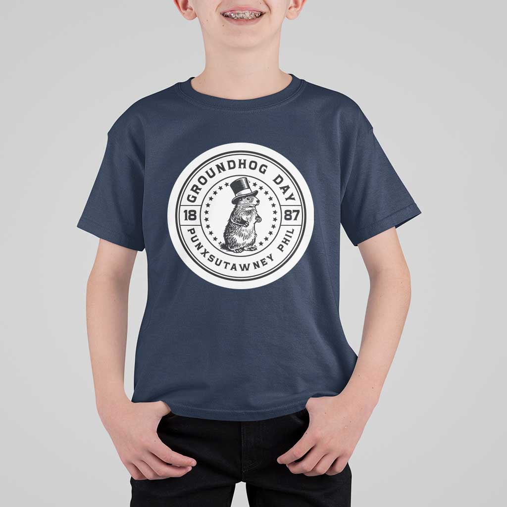 Punxsutawney Phil Groundhog Day T Shirt For Kid Funny Woodchuck Day 1887