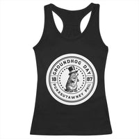 Punxsutawney Phil Groundhog Day Racerback Tank Top Funny Woodchuck Day 1887