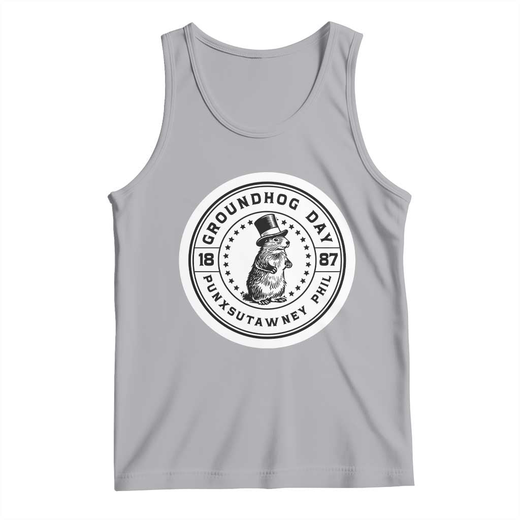 Punxsutawney Phil Groundhog Day Tank Top Funny Woodchuck Day 1887
