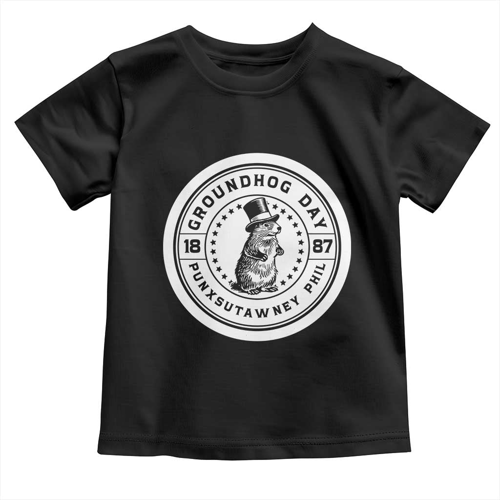 Punxsutawney Phil Groundhog Day Toddler T Shirt Funny Woodchuck Day 1887