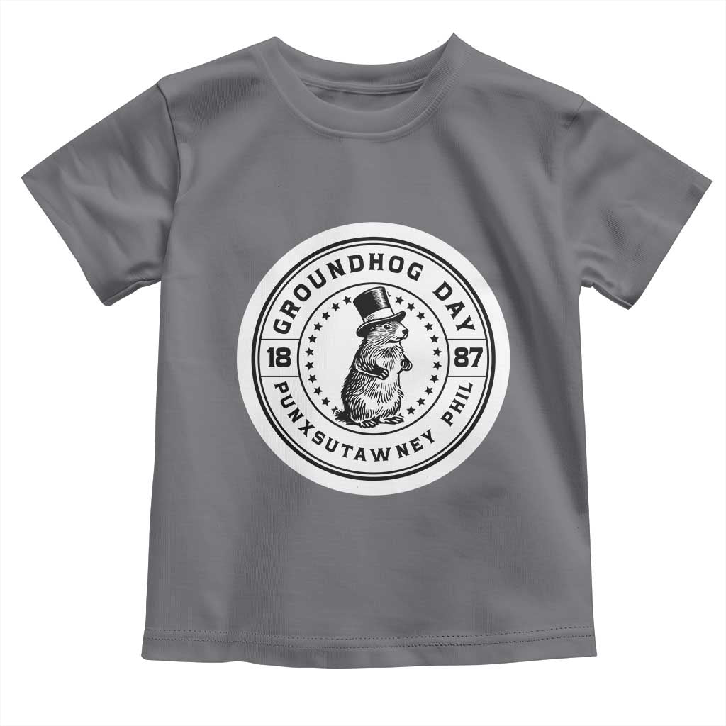 Punxsutawney Phil Groundhog Day Toddler T Shirt Funny Woodchuck Day 1887