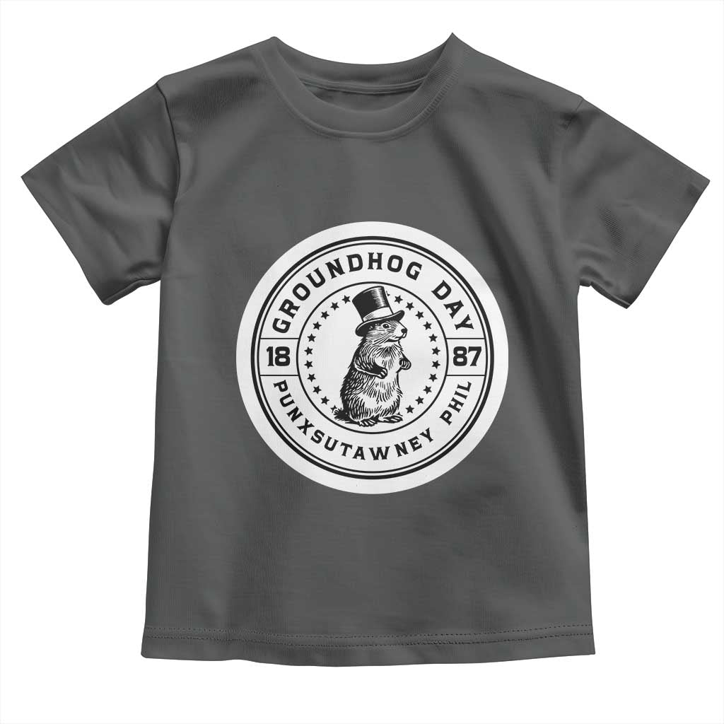 Punxsutawney Phil Groundhog Day Toddler T Shirt Funny Woodchuck Day 1887