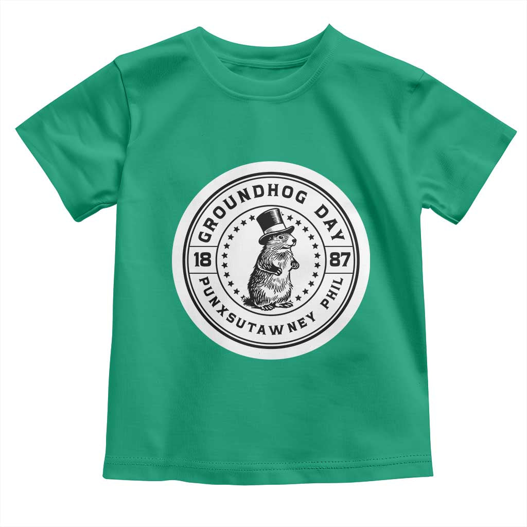 Punxsutawney Phil Groundhog Day Toddler T Shirt Funny Woodchuck Day 1887
