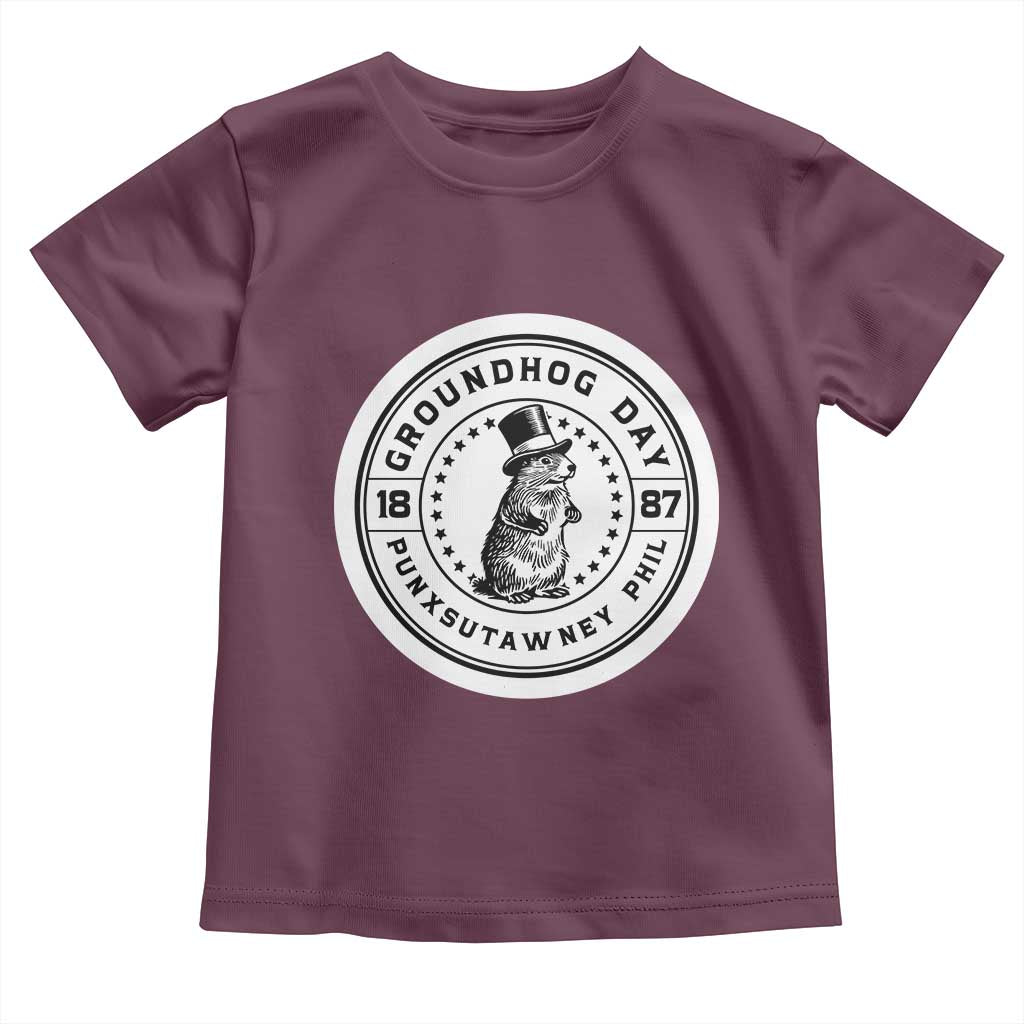 Punxsutawney Phil Groundhog Day Toddler T Shirt Funny Woodchuck Day 1887