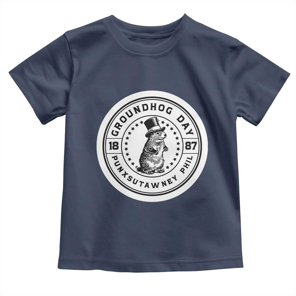 Punxsutawney Phil Groundhog Day Toddler T Shirt Funny Woodchuck Day 1887