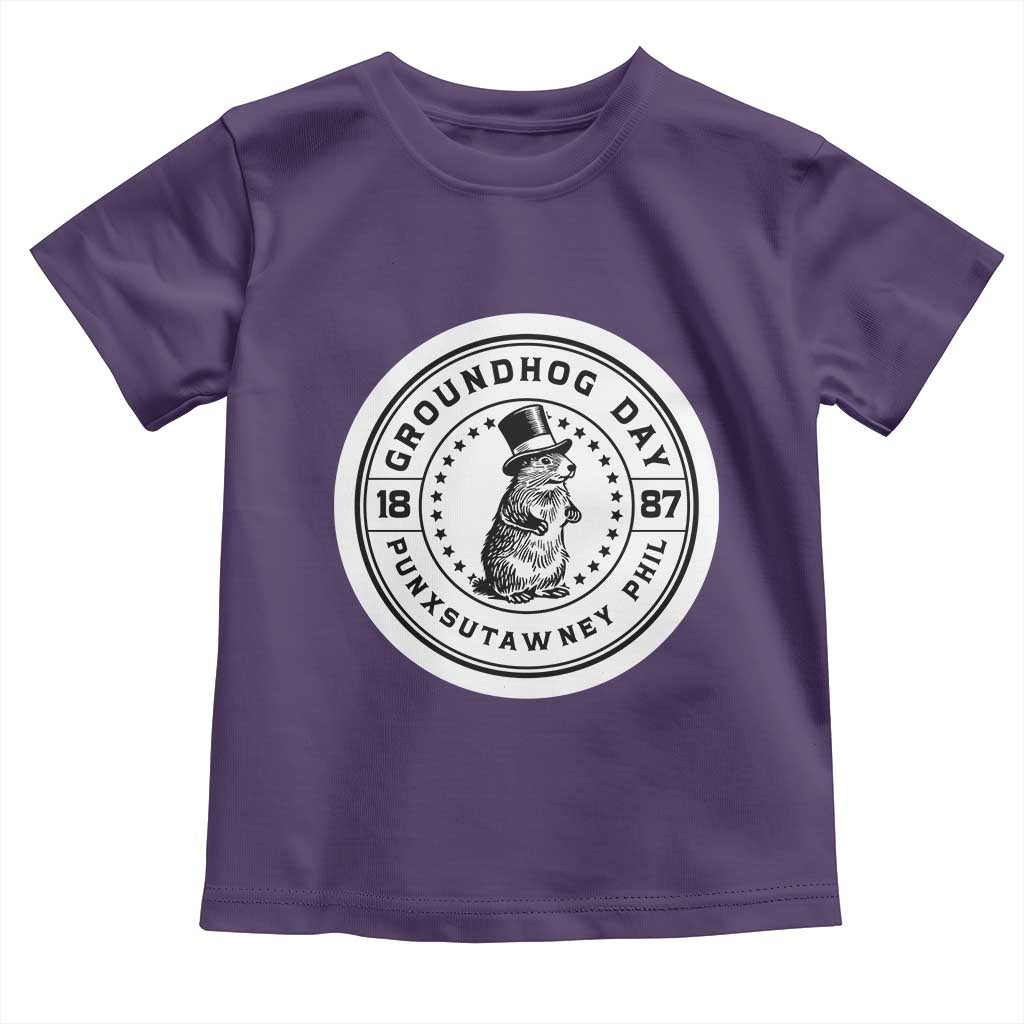 Punxsutawney Phil Groundhog Day Toddler T Shirt Funny Woodchuck Day 1887