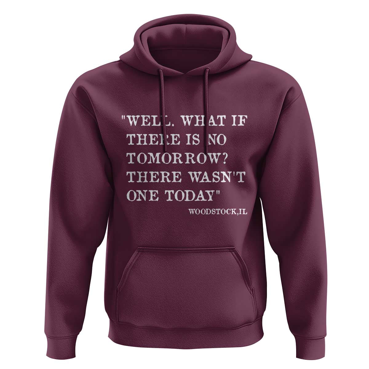 Funny Groundhog Movie Hoodie Well What If There Is No Tomorrow There Wasnt One Today Woodstock Illinois