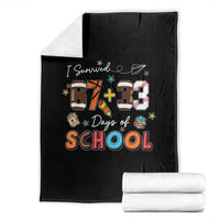 I Survived 67 33 Days Of School Throw Blanket Funny 100th Days of School 67 Sport Lover