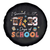 I Survived 67 33 Days Of School Spare Tire Cover Funny 100th Days of School 67 Sport Lover