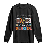 I Survived 67 33 Days Of School Long Sleeve Shirt Funny 100th Days of School 67 Sport Lover - Wonder Print Shop