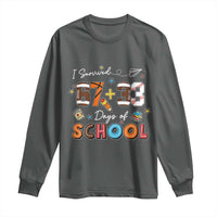 I Survived 67 33 Days Of School Long Sleeve Shirt Funny 100th Days of School 67 Sport Lover - Wonder Print Shop