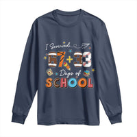 I Survived 67 33 Days Of School Long Sleeve Shirt Funny 100th Days of School 67 Sport Lover - Wonder Print Shop