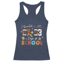 I Survived 67 33 Days Of School Racerback Tank Top Funny 100th Days of School 67 Sport Lover - Wonder Print Shop