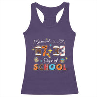 I Survived 67 33 Days Of School Racerback Tank Top Funny 100th Days of School 67 Sport Lover - Wonder Print Shop