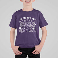 Bruh It Is My 67 33 Days Of School T Shirt For Kid 100th Days Of School Funny 67 Groovy Checkered