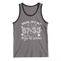 Bruh It Is My 67 33 Days Of School Tank Top 100th Days Of School Funny 67 Groovy Checkered
