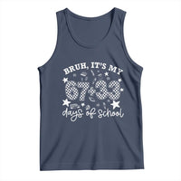 Bruh It Is My 67 33 Days Of School Tank Top 100th Days Of School Funny 67 Groovy Checkered