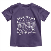 Bruh It Is My 67 33 Days Of School Toddler T Shirt 100th Days Of School Funny 67 Groovy Checkered