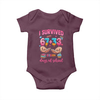 I Survived 67 33 Days Of School Baby Onesie Funny 100 Days of School 67 Ice Cream Drip - Wonder Print Shop