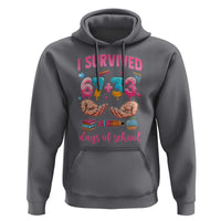 I Survived 67 33 Days Of School Hoodie Funny 100 Days of School 67 Ice Cream Drip - Wonder Print Shop