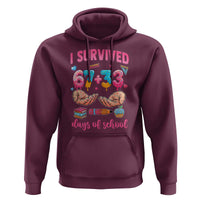 I Survived 67 33 Days Of School Hoodie Funny 100 Days of School 67 Ice Cream Drip - Wonder Print Shop