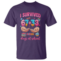 I Survived 67 33 Days Of School T Shirt Funny 100 Days of School 67 Ice Cream Drip - Wonder Print Shop