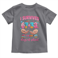 I Survived 67 33 Days Of School Toddler T Shirt Funny 100 Days of School 67 Ice Cream Drip - Wonder Print Shop