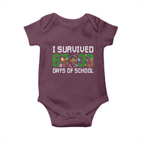 I Survived 67 33 Days Of School Baby Onesie Funny 100 Days of School 67 Pixel Game - Wonder Print Shop