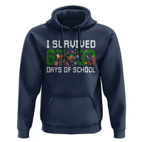 I Survived 67 33 Days Of School Hoodie Funny 100 Days of School 67 Pixel Game - Wonder Print Shop