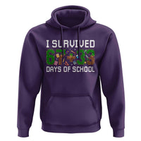 I Survived 67 33 Days Of School Hoodie Funny 100 Days of School 67 Pixel Game - Wonder Print Shop